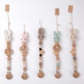 Handmade Crochet Rabbit Bunny Pacifier Clip - Baby Teething Gift Set1