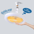 Intelligent Dimming E27 Bulb Moving Head Ceiling LED Fan Light with Remote Control1