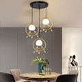 Retro Black Chandelier Electroplated Pendant Light for Kitchen and Dining Room1