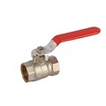 1/4\" to 1\" Female to Female Brass Ball Valve with Steel Lever Handle1
