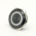 25mm Flat Round Head LED Push Button Switches - Momentary Self-recovery RGB Lights Buttons1