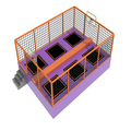 2024 Factory Supplier Kids Mini Indoor Trampoline with Foam Pits1