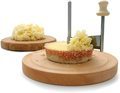 Girolle Cheese Scraper and Round Cheese Board with Curler Grater for Chocolate Slicing1