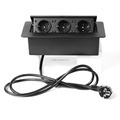 Biqio Hidden Embedded Desktop 3 Outlet Table Socket Box1