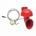 115dB Raging Bull Sound Air Horn Trumpet - 12V Pull Lever Red1