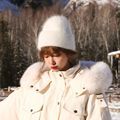Candy Color Rabbit Hair Knitted Hat for Women - Solid Color Warm Hat for Autumn and Winter1