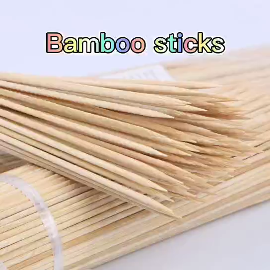 Mass Stock Lowest Price High Quality Disposal Round Bamboo Stick1