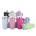 Custom Christmas Vacuum Insulated Stainless Steel Vaso Cups with Handle and Straw Lid - 14oz, 30oz, 40oz1