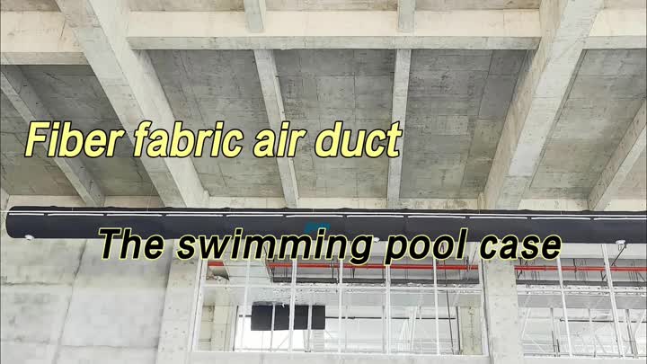 Thermal insulation fiber fabric duct is used in sw