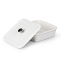 Pure White Ceramic Baking Pan Set with Lid - The New Bakeware Collection1