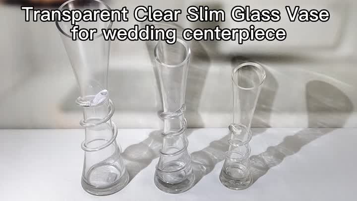 clear glass with slanted mouth