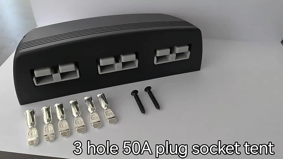 12V Power Socket 3.1 Ett USB -uttagskontakthål Tält Triple 50A Anders Style Surface Mount1