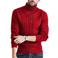 Spring Warm Solid Color Knitted Pullover Sweater for Men1