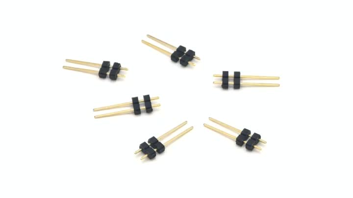 3.0mm Pin header Connector Single Row Straight  Two-layer Plastic H:4.0mm 2P