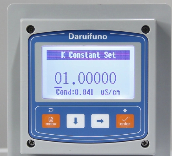 online conductivity meter K constant