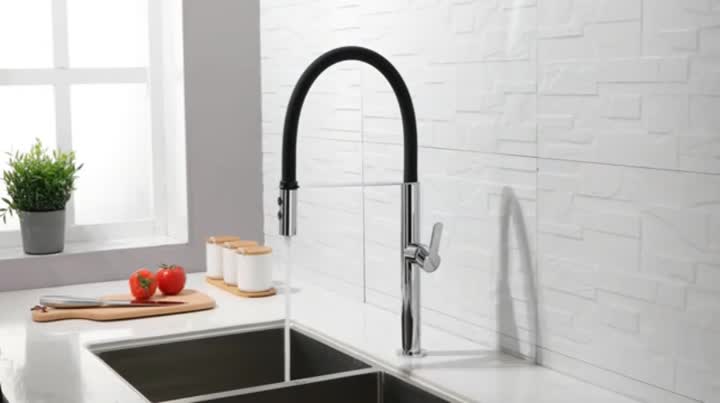 Modern Gooseneck Mixer Brass Kitchen Tap