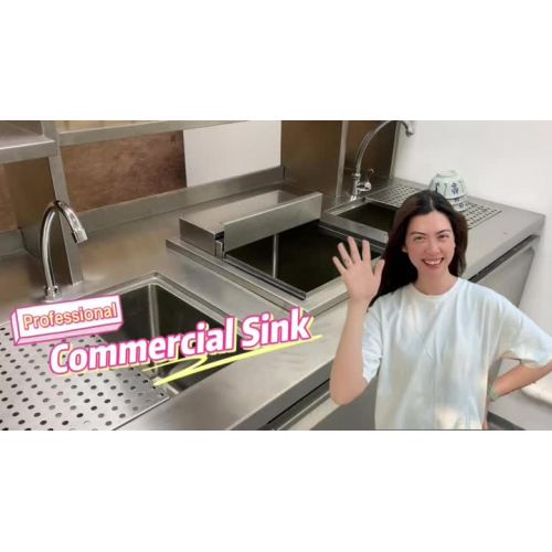 commercial sink bowl ice bin