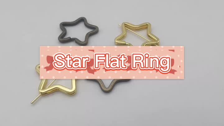 Stern flacher Ring