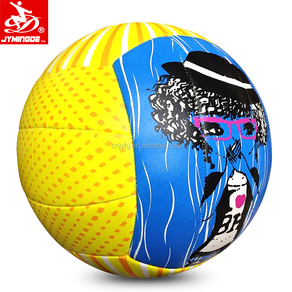 PU / PVC / TPU -Maschine genäht bunte aufblasbare Soft Beach Volleyball Ball1