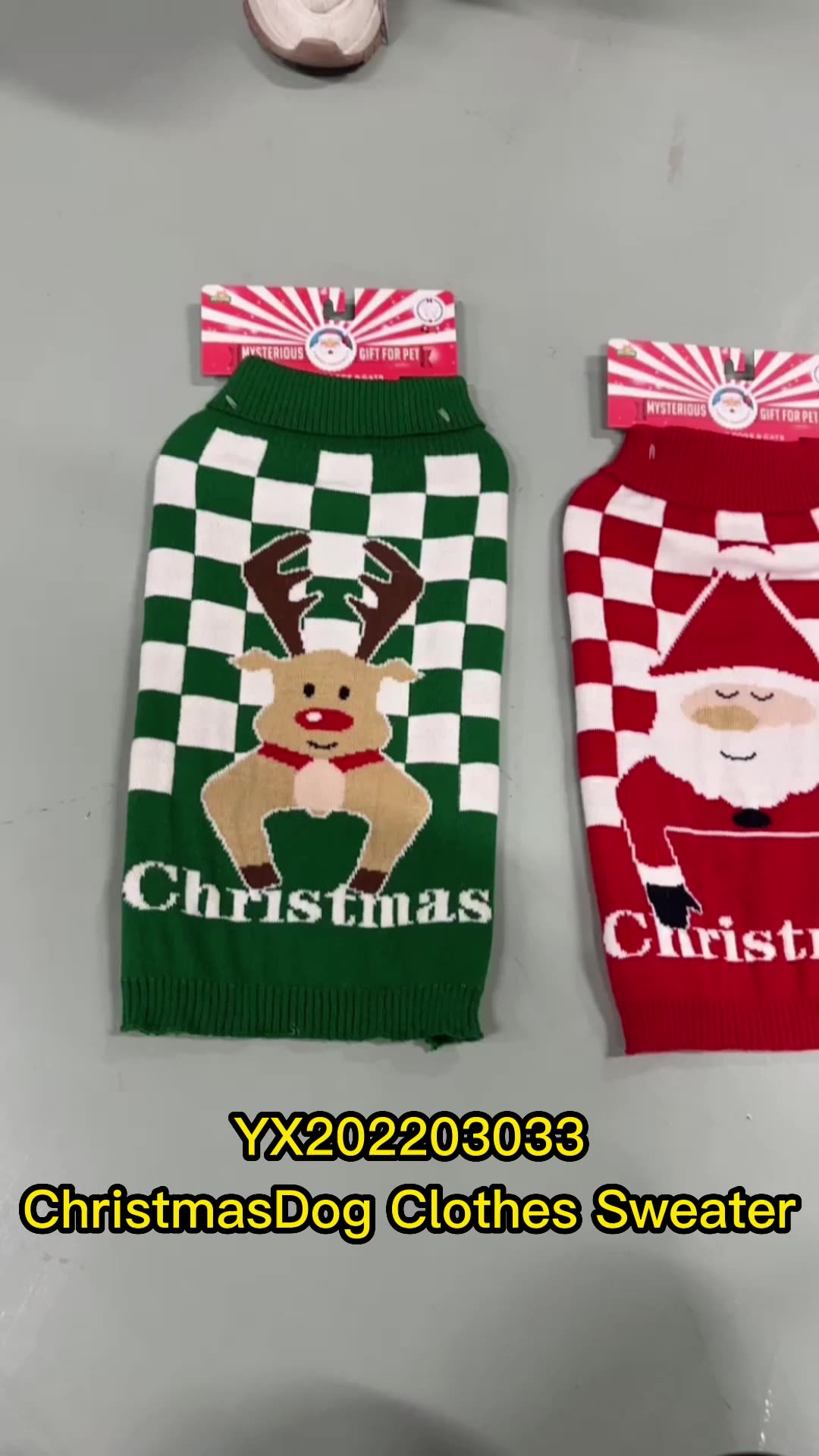 Nouveau design de Noël motif de Noël costume de chien mode mignon chiens de chien vêtements pour animaux de compagnie1