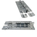 Galvanized Steel Foldable Crate with Wood Connector and Pallet Collar1