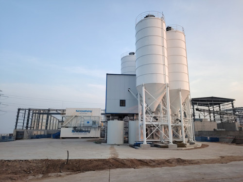 FYG HZS180 concrete mixing plants support the construction of Shidao Nuclear Power Plant