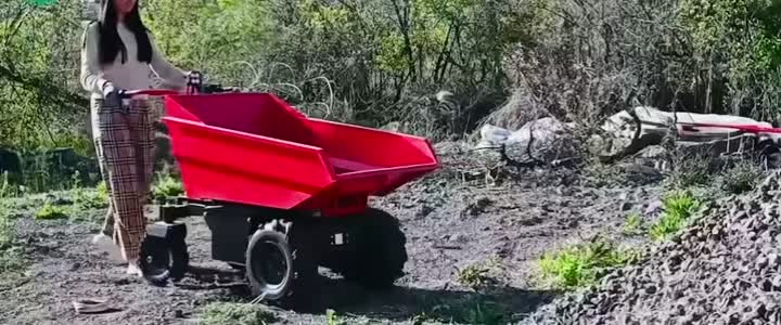 Electric mini dump truck