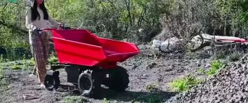 Electric mini dump truck