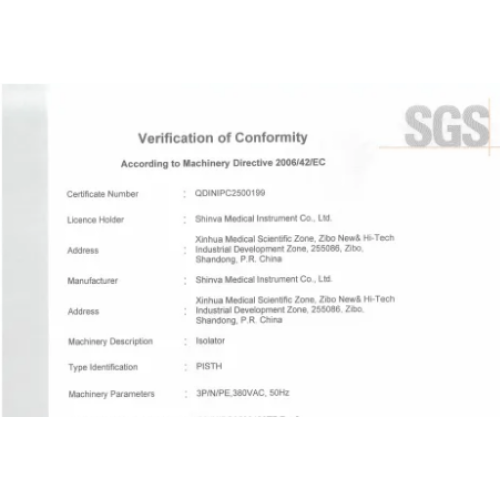 ФАРМАЦЕВТИЧЕСКАЯ ТЕХНОЛОГИЧЕСКАЯ ГРУППА ШИНВА ПОЛУЧИЛА НОВЫЕ СЕРТИФИКАТЫ CE