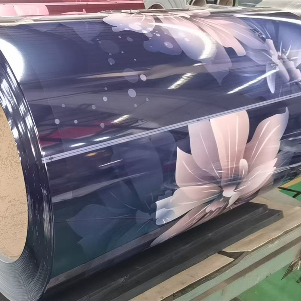 Пленка с цветочной текстурой из металла для бытовой техники