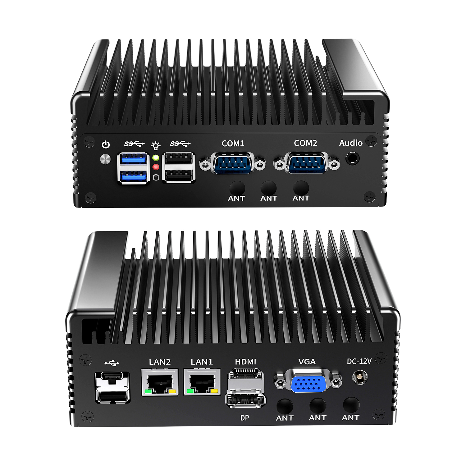 Computador industrial de caixa pequena Intel N100 Mini PC sem ventilador (MTW-N100-2C-2L)