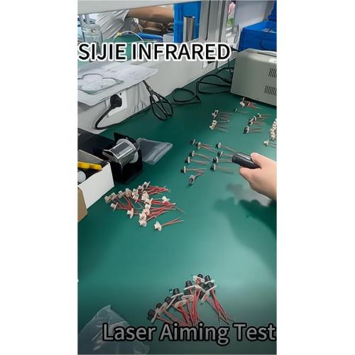 SIJIE Infrared Pyrometer Laser Aiming Test