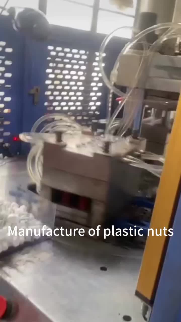 Manufacture of plastic nuts