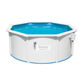 Bestway 56566 White Metal Frame Swimming Pool - Desmontable Bombas de Agua para Piscina1
