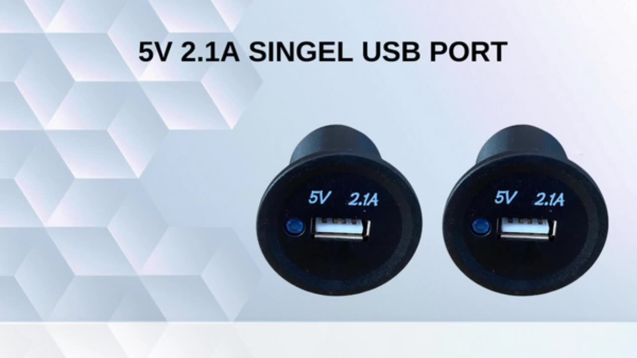 CAMPER RV Bus 12V 24V USB Caricatore USB Single Socket USB Socket USB per telefono cellulare1