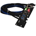 PC Computer Case Front Panel Cable with Dual USB3.0, USB2.0, and 2 Audio Ports1