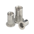Galvanized M4 Thin Head 1/4 Reduced Low Profile Blind Rivet Nut1