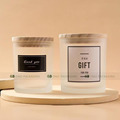 Eco-Friendly 10oz Reusable Glass Jar Candle with Custom Box Design1