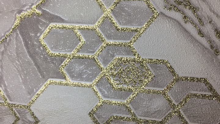 Papel de parede do PVC da folha de ouro 106cm