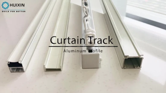 Low Price Heavy Duty Ceiling Wall Installation Aluminium Double Curtain Rail Track1