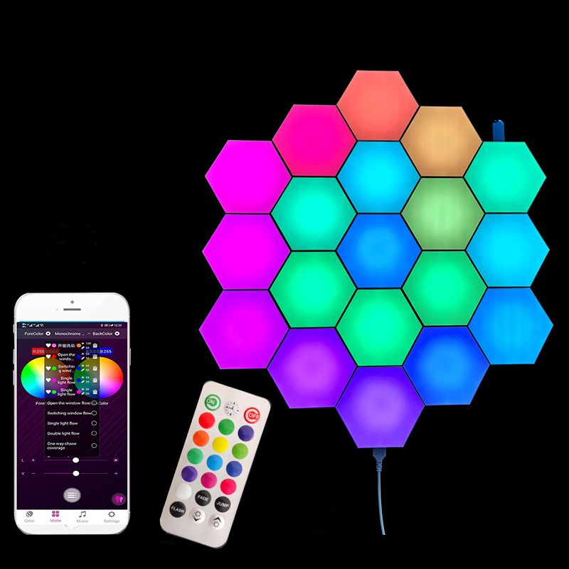  Hexagonal honeycomb quantum LED module Light