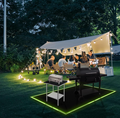 Under Grill Mats Grill Fireproof for Lawn Oil-Proof Grill Pads Fire Pit Mat Fireplace Mat Reflective Trim for Nighttime1