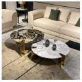 Italian Marble Luxury Side Table Natural Marble Coffee Table Modern Villas Home Bar Decorative Living Room Sofa Side1