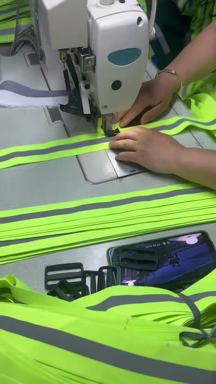 Colete reflexivo elástico com alças reflexivas