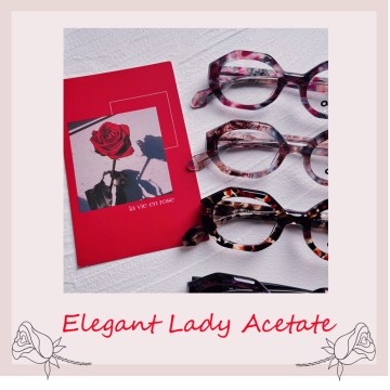 Elegante Lady Acetate Eyewear, schwer zu vergessen in der letzten Silmo -Fair