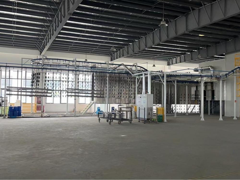 Spraying production line