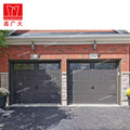 Smart Electric Remote Control Wood Grain Galvanized Steel Garage Door1