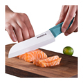 Japanese Zirconia Baby Knife with Sheath - 5 Inch Razor Sharp Ceramic Santoku Kitchen Chef Knife for Kids1
