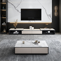 TV cabinet coffee table integrated modern slate TV cabinet living room furniture light luxury floor cabinet1