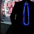 Hot Sale Light up Flashing EL Wire Necktie LED Party Neon Light Necktie for Men Women1